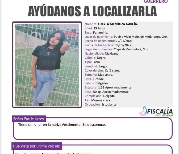 Has visto a… Lucyla Mendoza, la víctima 13 de desaparición que expone la trata en Montaña alta